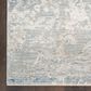 Nourison Envy Abstract Blue and Silver 9"3" x 12"7" Area Rug, , large