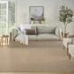 Nourison Courtyard Jute and Ivory 8" x 10" Indoor/Outdoor Area Rug, , large
