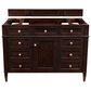 James Martin Vanities Brittany 48" Single Bathroom Vanity in Burnished Mahogany with 3 cm Lime Delight Quartz Top and Rectangular Sink, , large