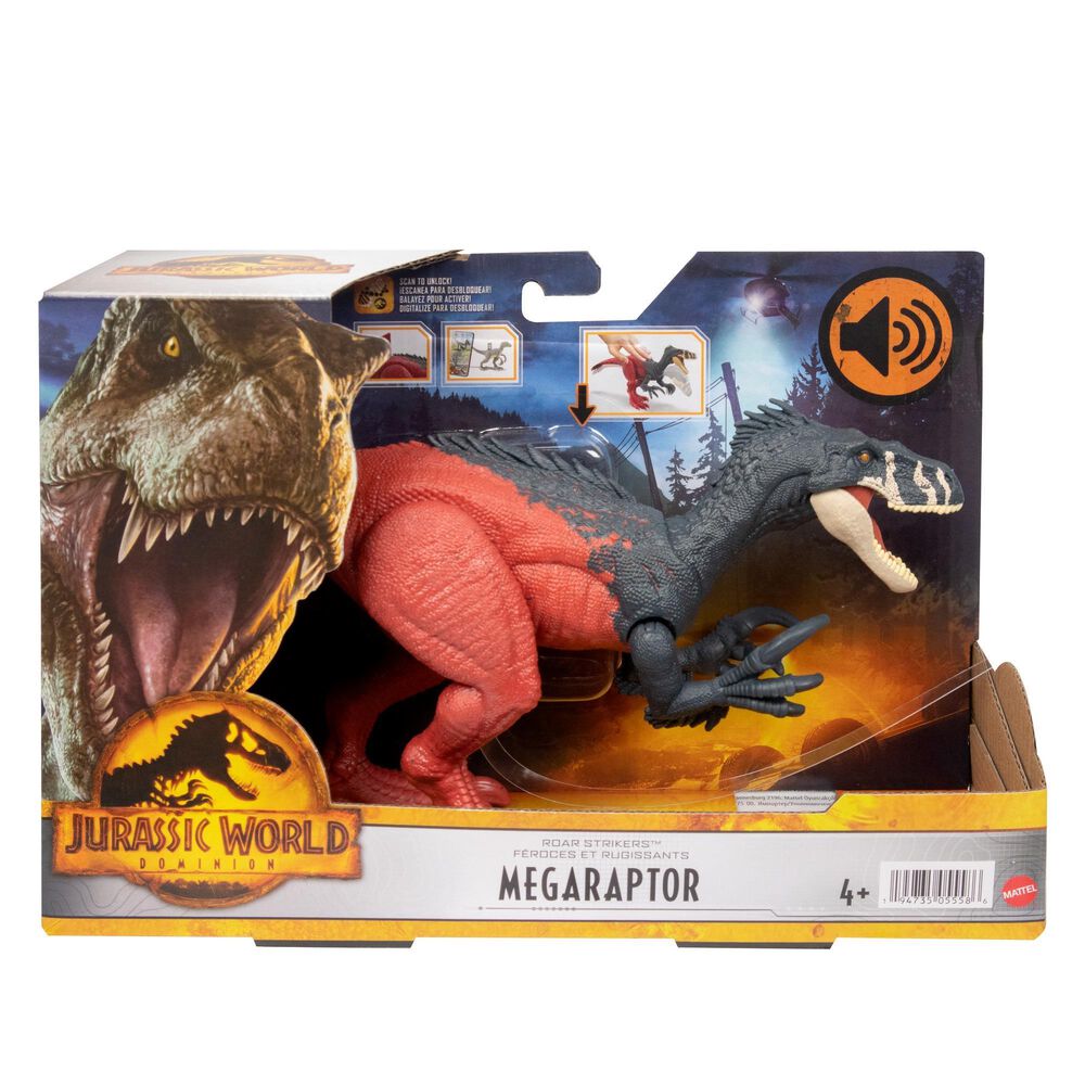 Jurassic World Roar Strikers Megaraptor, , large