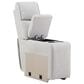 Ashley Social Pointe 6-Piece Power Reversible Reclining Sectional with Two Armless Chairs in Pearl and Ash, , large