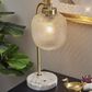 37B Natasha Table Lamp in Antique Brass and White, , large
