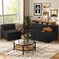 Furniture of America Facil 3-Piece Modular Armless Sofa in Black, , large