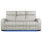 Titanic Furniture All Star Power Reclining Sofa with Power Headrest in Gray, , large