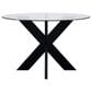 Linon Home Decor Auden and Cosgrove 5-Piece Round Dining Set in Black, , large