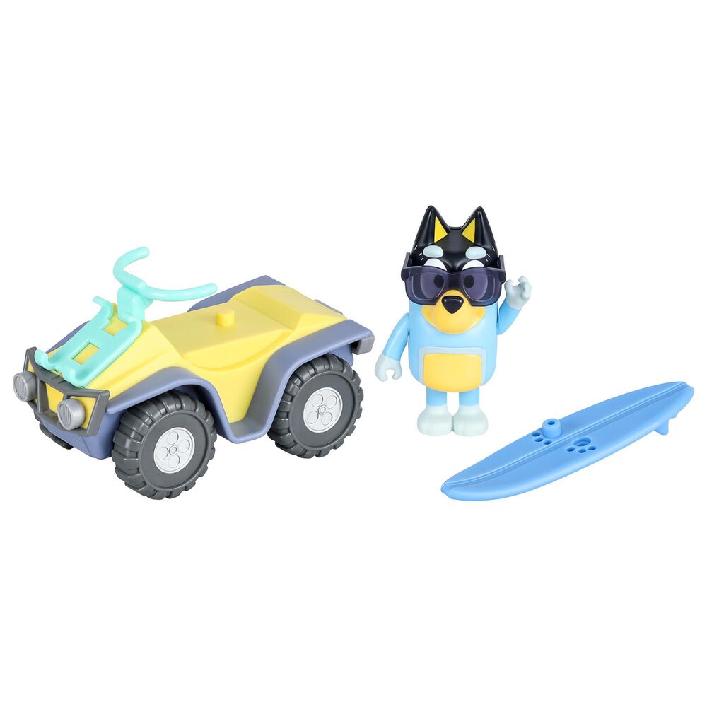 Bluey Beach Quad with Bandit Action Figures, , large