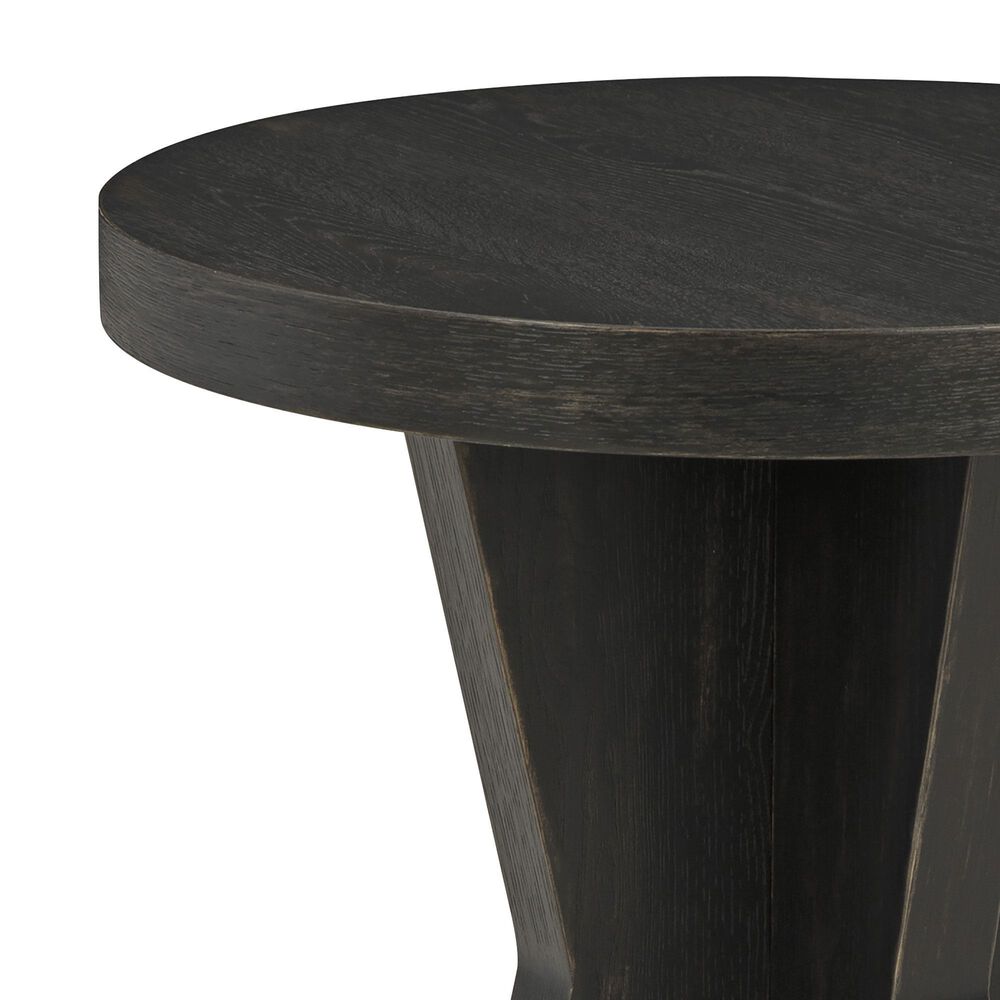 Ashley Galliden Round End Table in Aged Black, , large