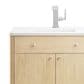 James Martin Vanities Gracyn 36" Single Bathroom Vanity in Coastal Driftwood with 3 cm White Zeus Quartz Top and Rectangular Sink, , large
