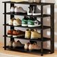 HOMLUX 5-Tier Shoe Rack in Espresso and Black, , large