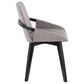 LumiSource Cosmo Accent Chair with Fabric Cushion in Grey, , large