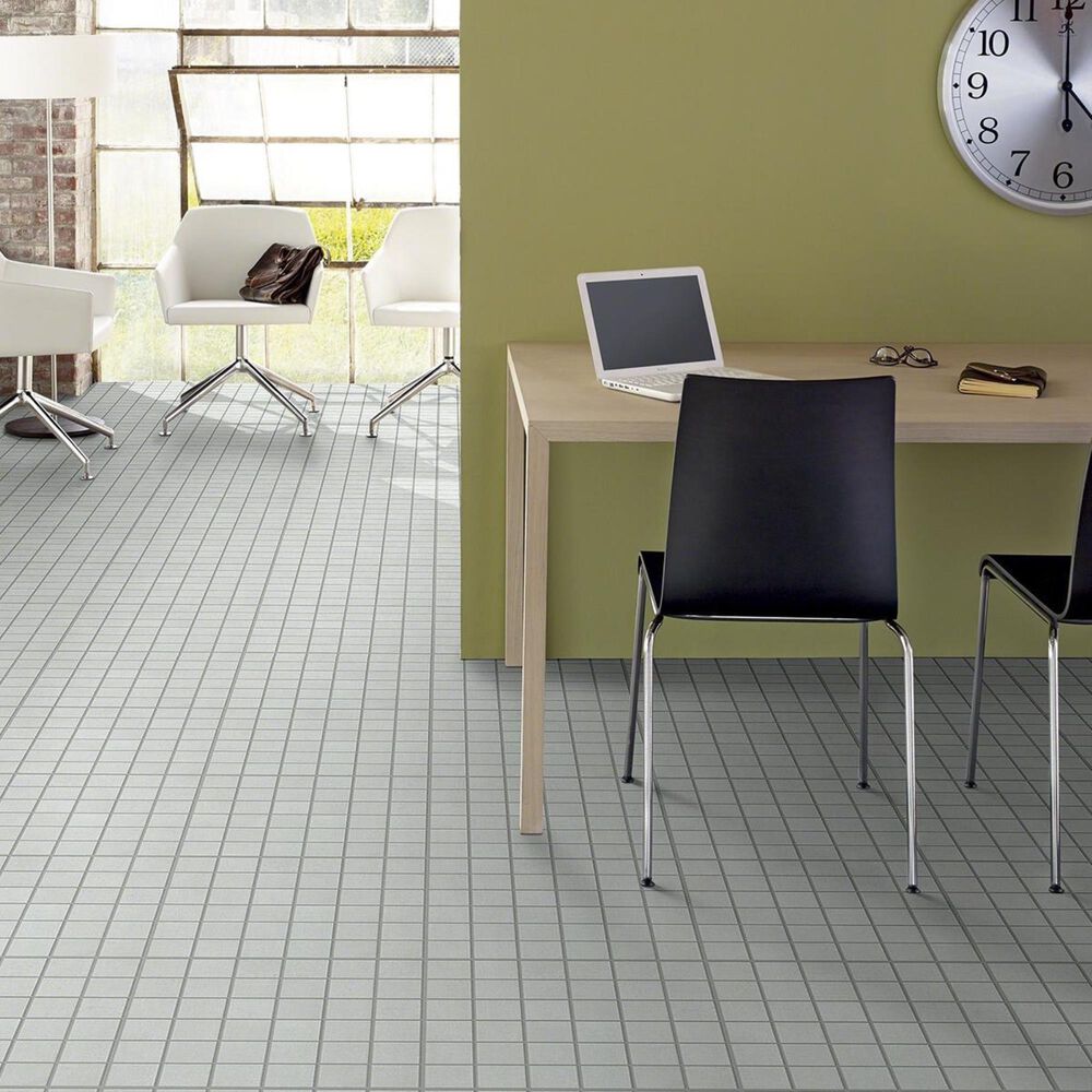 Shaw Tessuto Bianco 12&quot; x 12&quot; Porcelain Mosaic Sheet, , large
