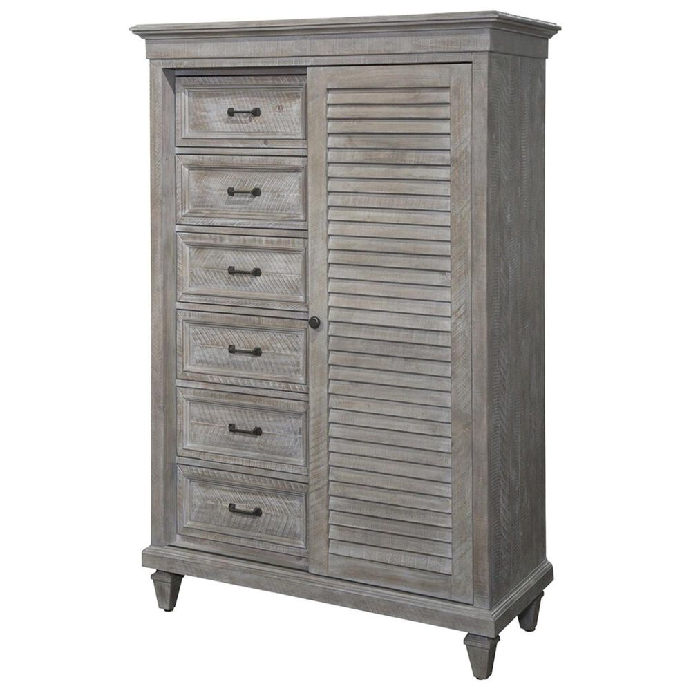 Nicolette Home Lancaster Gentlemen"s Chest in Dovetail Grey, , large