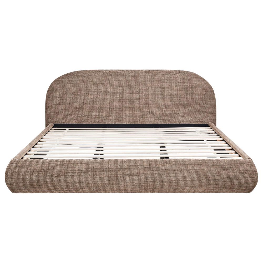 Jennifer Taylor Home Archie King Upholstered Platform Bed in Taupe Brown, , large