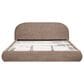 Jennifer Taylor Home Archie King Upholstered Platform Bed in Taupe Brown, , large