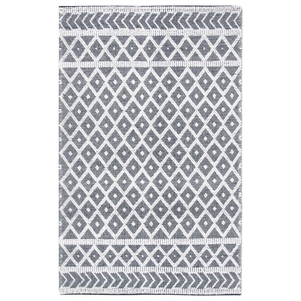 Safavieh Natura NAT482A 3" x 5" Ivory and Black Area Rug, , large