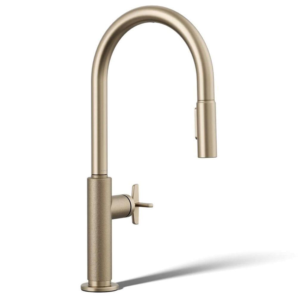 Kohler Billet Pull-Down Kitchen Sink Faucet in Vibrant Brushed Bronze, , large