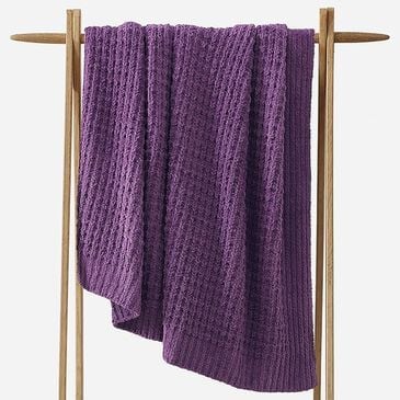 Sunday Citizen Waffle 52" x 75" Lightweight Throw in Grape, , large