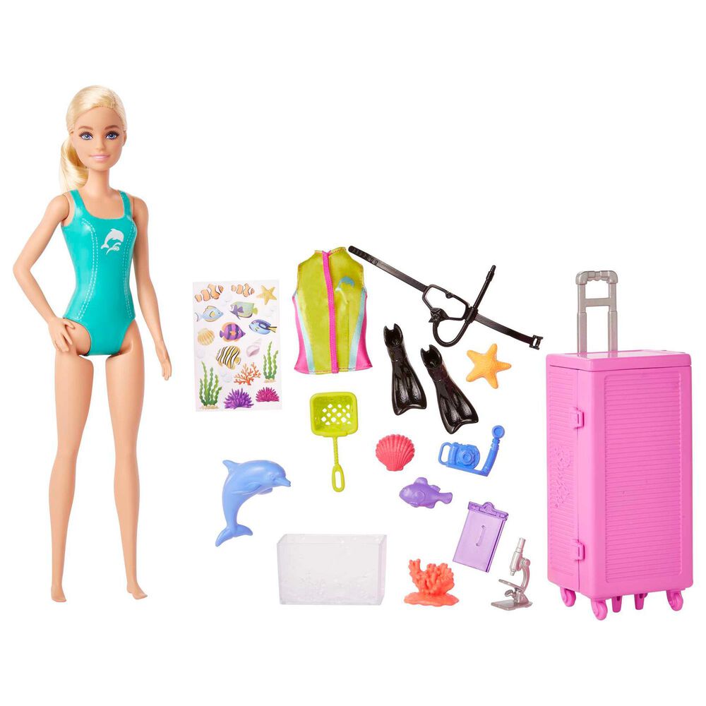 Barbie You Can Be Anything Series - Marine Biologist Doll with Blonde Hair in Multicolor, , large