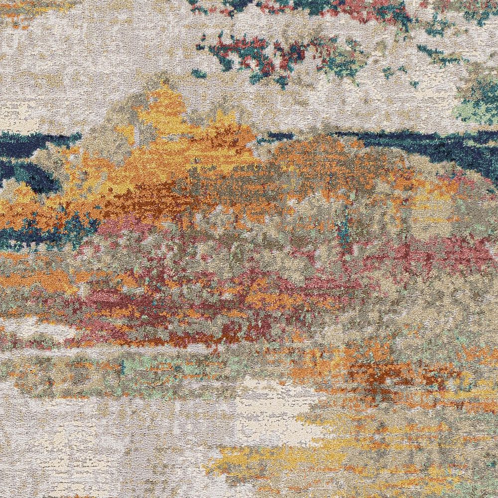 Surya Illusions 7&#39;10&quot; x 10&#39; Cream, Gray, Sage, Orange and Peach Area Rug, , large