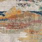 Surya Illusions 7"10" x 10" Cream, Gray, Sage, Orange and Peach Area Rug, , large