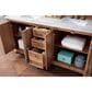James Martin Vanities Providence 72" Double Bathroom Vanity in Driftwood with 3 cm Carrara White Marble Top and Rectangular Sinks, , large