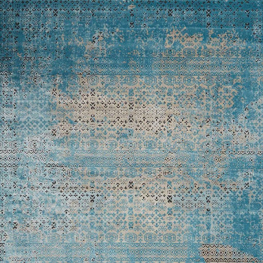 Nourison Karma 7&#39;10&quot; Round Blue Area Rug, , large