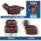 Steve Silver Keily Manual Swivel Glider Recliner in Brown, , large