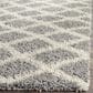 Safavieh Dallas Shag SGD258G-28 2"3" x 8" Grey/Ivory Runner, , large