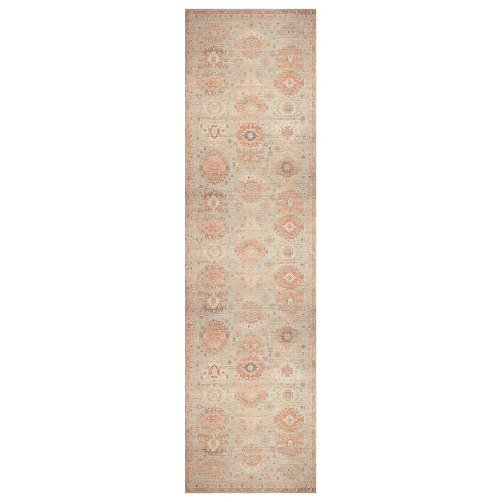 Nourison Vintage Washables Sage and Multicolor 2" x 6" Runner, , large