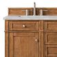 James Martin Vanities Brittany 60" Double Bathroom Vanity in Saddle Brown with 3 cm Eternal Jasmine Pearl Silestone Top, Rectangular Sinks and FreePower Wireless Charger, , large