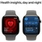 Apple Watch Series 10 GPS + Cellular 46mm Natural Titanium Case with Stone Gray Sport Band - M/L, , large