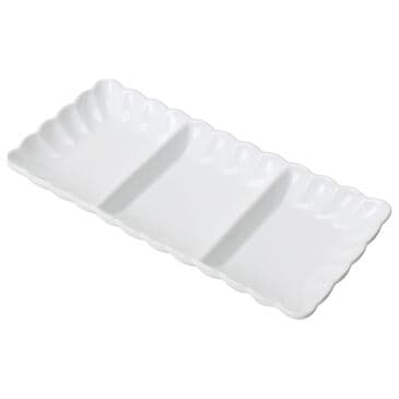 BIA Cordon Bleu Petal Divided Dish in White, , large