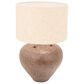 Creative Coop Textured Stoneware Table Lamp in Brown, , large