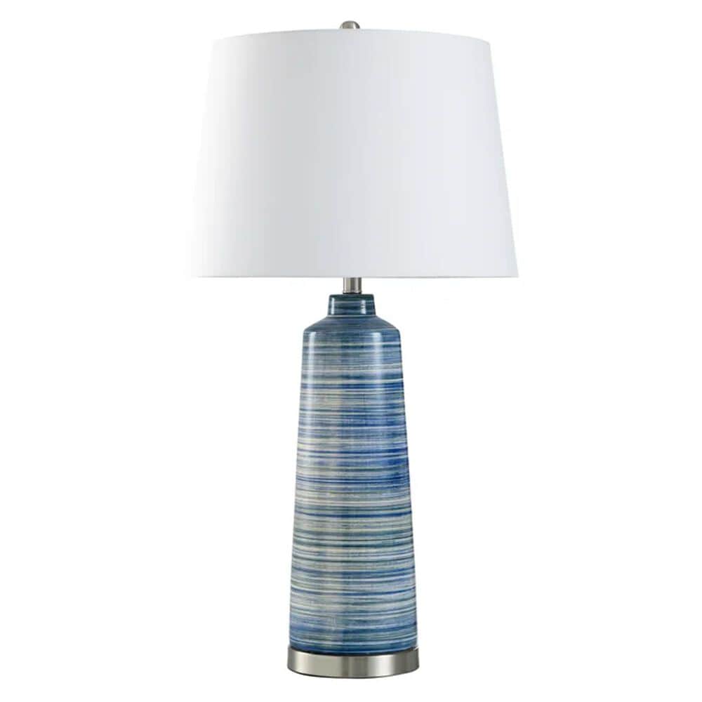 Flair Industries Trade Winds Blue Table Lamp, , large