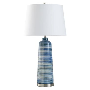 Flair Industries Trade Winds Blue Table Lamp, , large