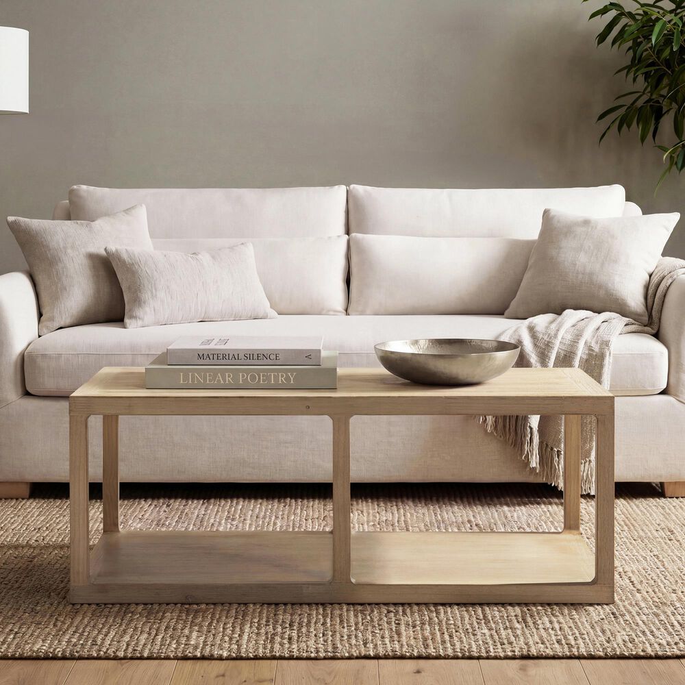 Jennifer Taylor Home Ellis Coffee Table in Light Natural Cerused, , large