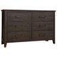 Viceray Collections Passageways Dresser and Mirror in Charleston Brown, , large
