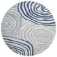 Dalyn Rug Company Neo NO10 8" Round Blue Area Rug, , large