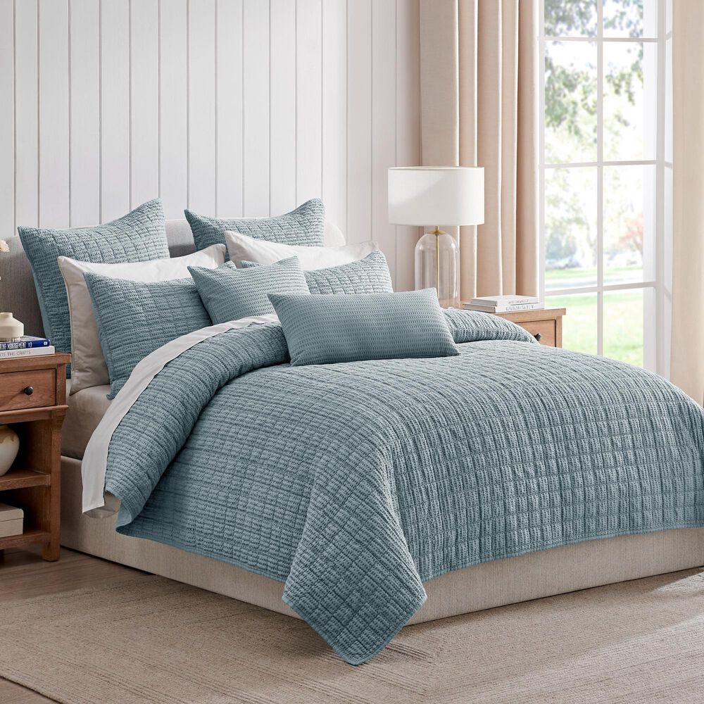 Levtex Cloud Waffle 3-Piece King/California King Quilt Set in Chambray, , large