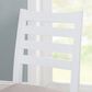 Linon Home Decor Flynn 22" Counter Stool with Light Grey Cushion in White, , large