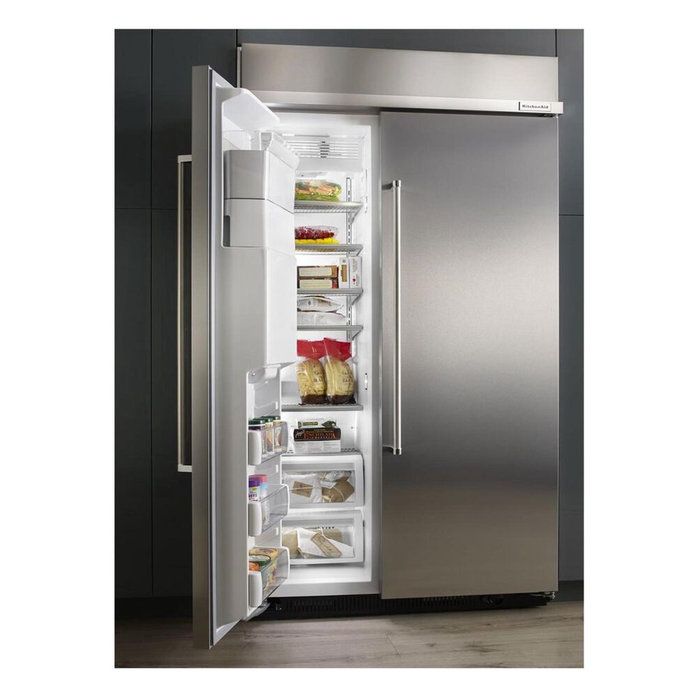 KitchenAid 48" Builtin Side by Side Refrigerator Nebraska Furniture Mart