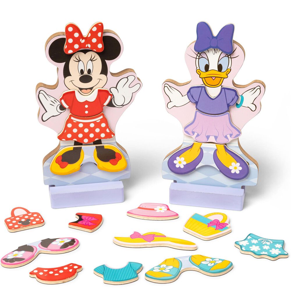 Melissa &amp; Doug Disney Magnetic Dress Up Minnie &amp; Daisy, , large