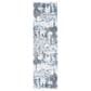 Safavieh Craft CFT850M 2"3" x 8" Blue and Grey Runner, , large