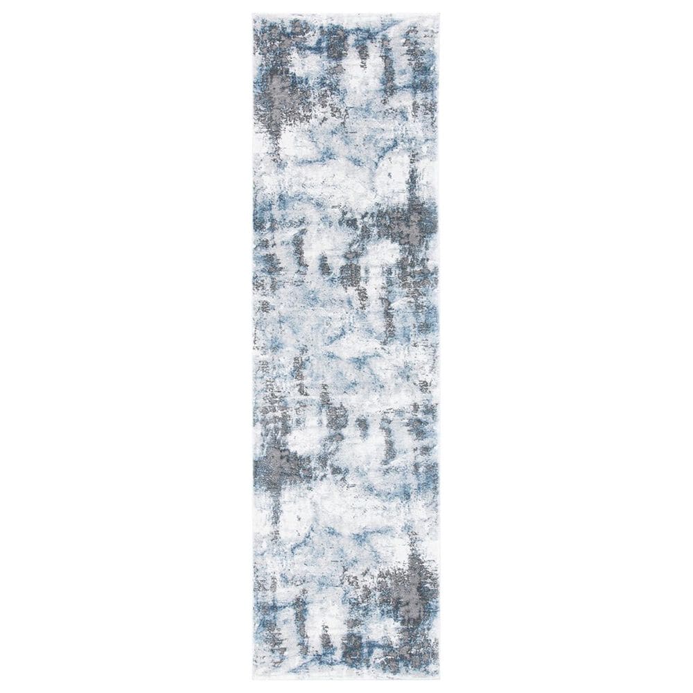 Safavieh Craft CFT850M 2"3" x 8" Blue and Grey Runner, , large