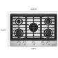 KitchenAid 30" Gas Cooktop with Aluminum Griddle and LED Backlit Knobs in Stainless Steel, , large