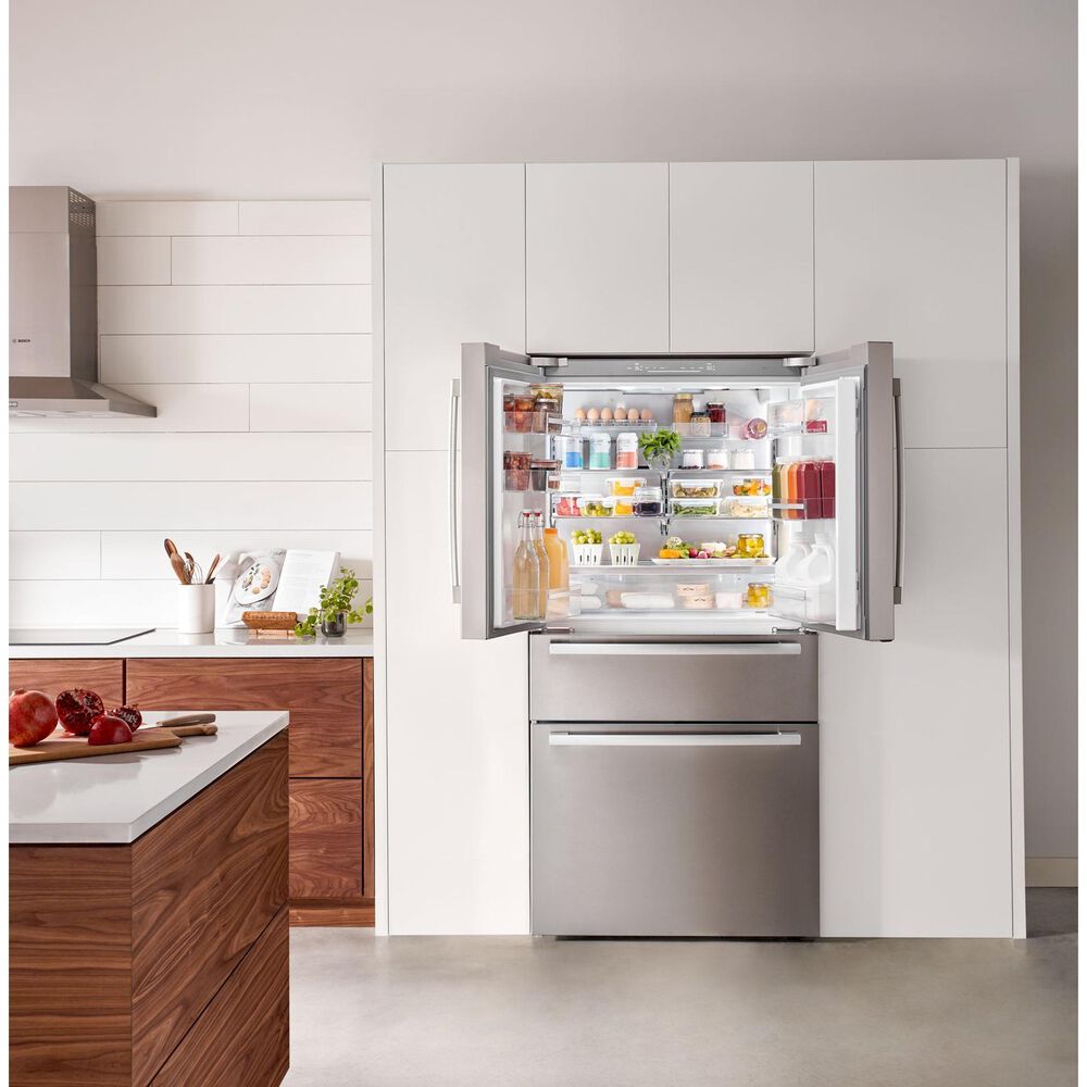 Bosch 36" French 4Door with 3 Freezer Drawers Refrigerator in