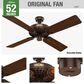 Hunter Original 52" Outdoor Ceiling Fan in Chestnut Brown, , large