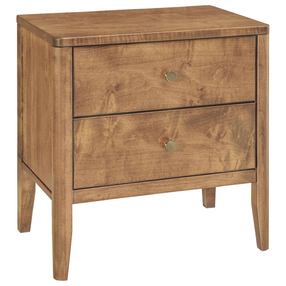 Archbold Furniture Warren 2 Drawer Nightstand in Harvest Finish, , large