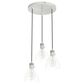 Hunter Van Nuys 3-Light Round Cluster in Brushed Nickel, , large