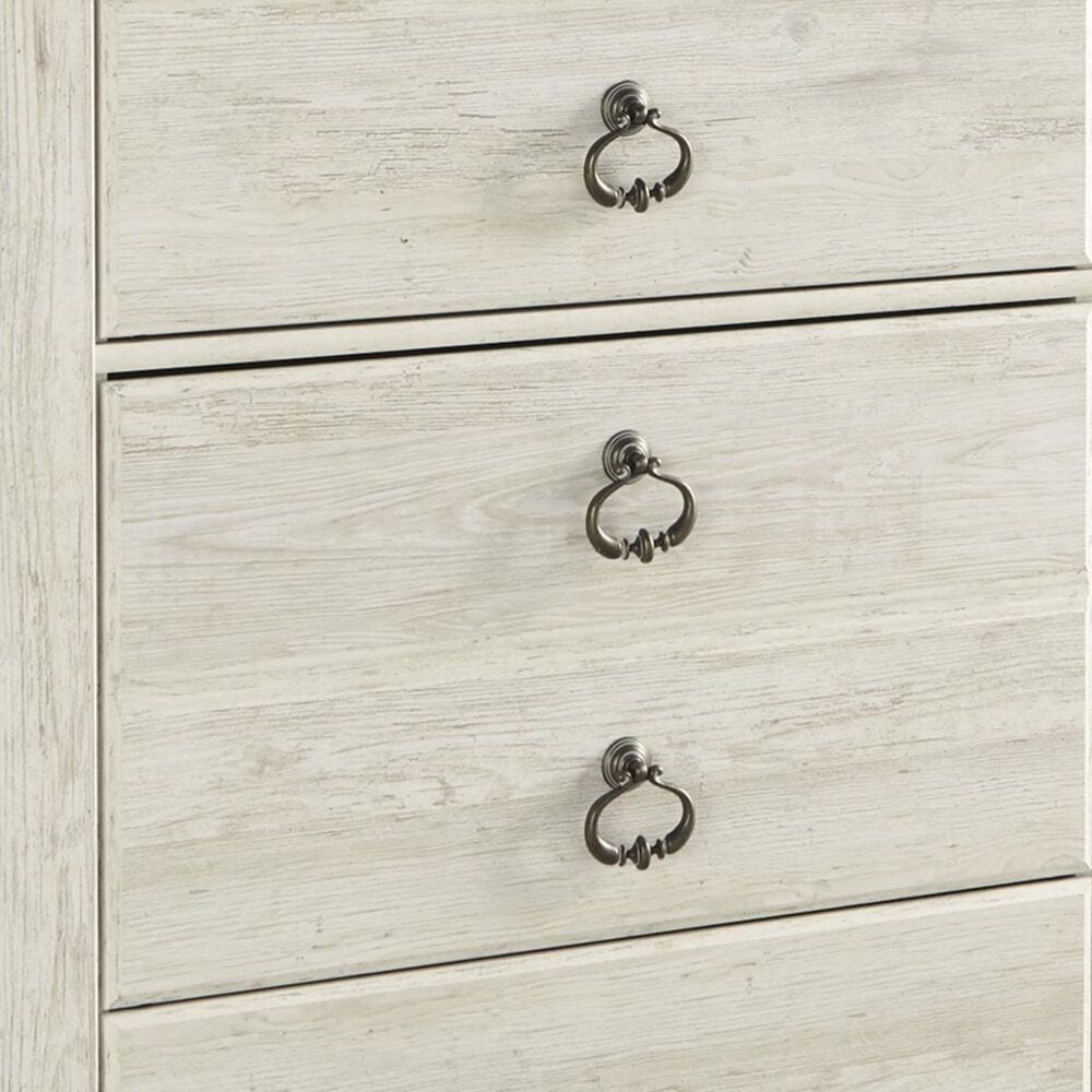 Ashley Willowton 4 Piece Queen Bedroom Set in Whitewash, , large